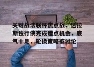 开云体育官网-包含关键战法联杯焦点战，达拉斯独行侠完成造点机会，底气十足，轮换策略被讨论的词条